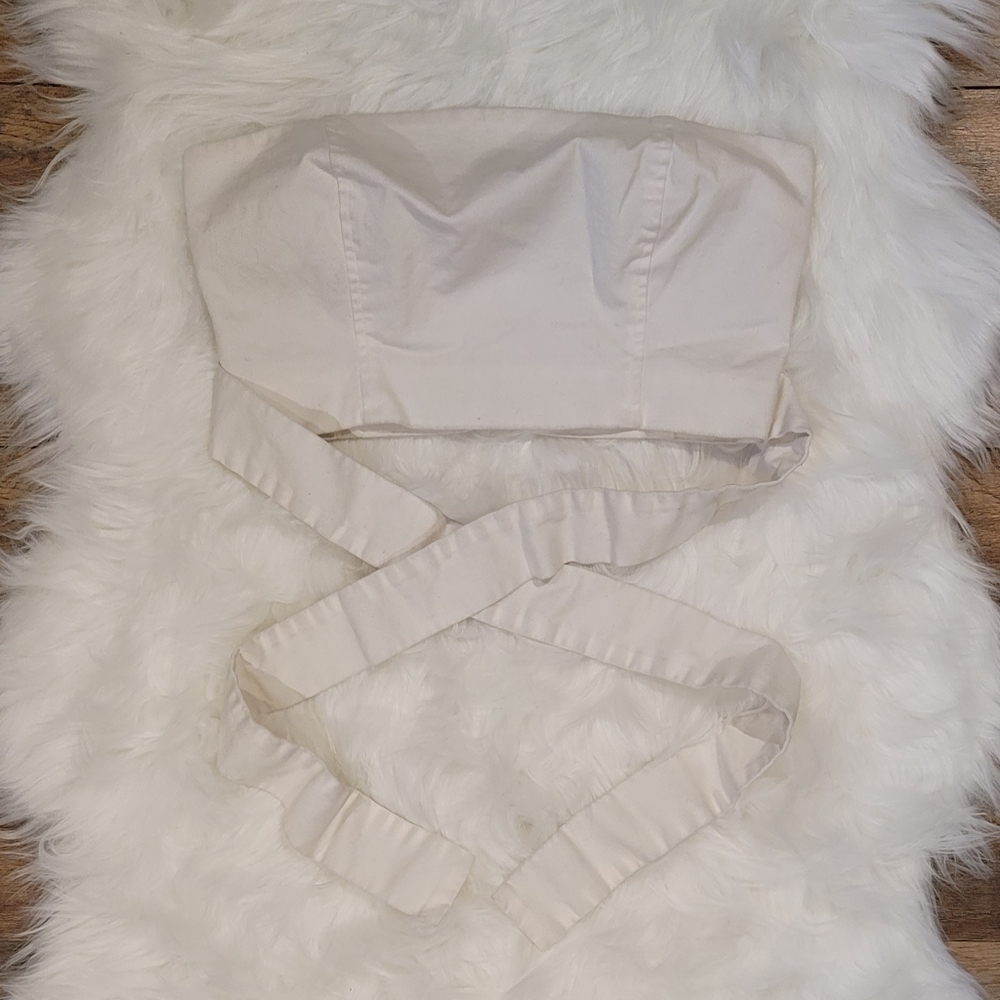 ARITZIA Wilfred Twill Tube Top